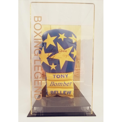 1636 - Tony Bellew Signed Glove In A Perspex Display Certificate of Authenticity