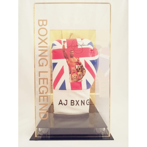 1639 - Anthony Joshua Signed Glove In A Perspex Display Certificate of Authenticity