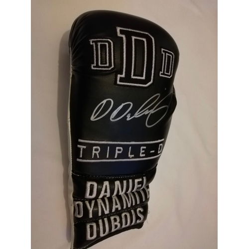 1600 - Daniel Dubious Signed Glove Certificate of Authenticity