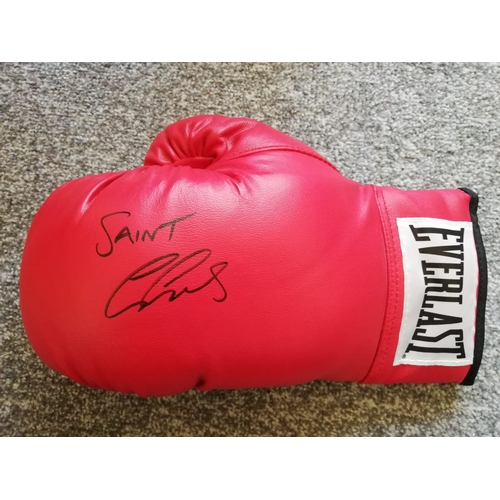 1601 - George Groves Signed Glove Certificate of Authenticity