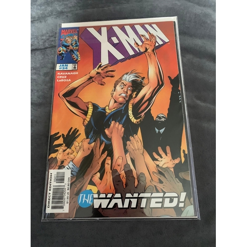 383 - Marvel Comics, X-Man (5 Issues in this Lot)Marvel Comics, X-Man The Wanted #34 January, #44 November... 