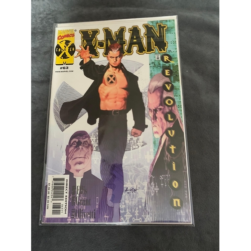 384 - Marvel Comics, X-Man (5 Issues in this Lot)Marvel Comics, X-Man Revolution #63, X-Man Unchained #62,... 