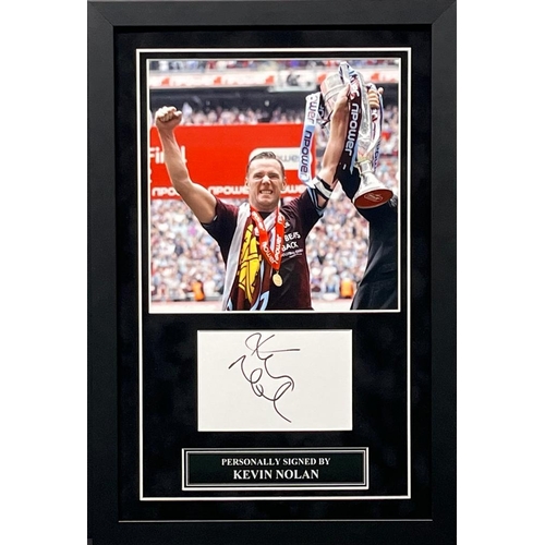 1678 - Kevin Nolan Signed And Framed Display Certificate of Authenticity