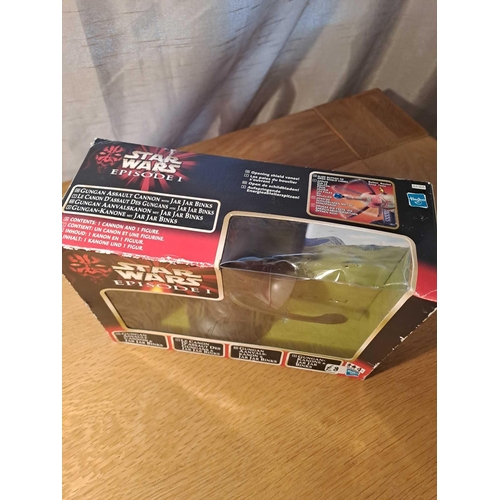 1056 - Star Wars Episode 1 Gungan Assault Cannon And Jar Jar Binks. Opening Sheilas And Vanes Hasbro #84368