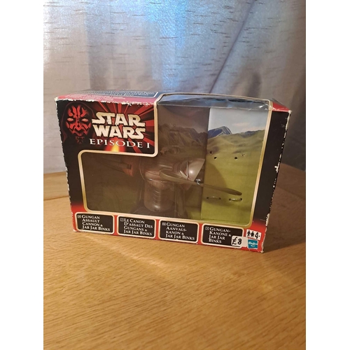 1056 - Star Wars Episode 1 Gungan Assault Cannon And Jar Jar Binks. Opening Sheilas And Vanes Hasbro #84368