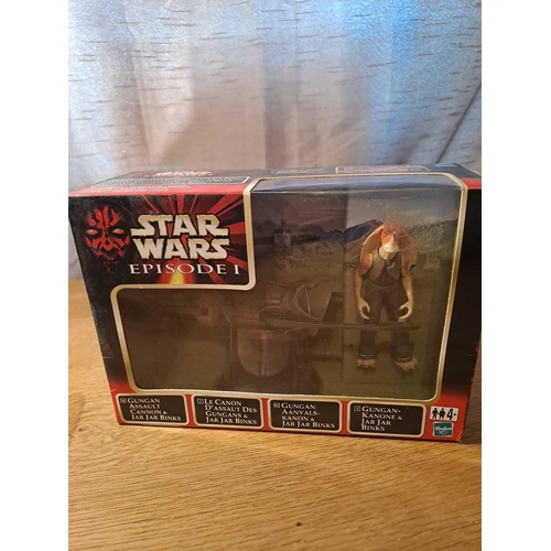 1058 - Star Wars Episode 1 Gungan Assault Cannon And Jar Jar Binks