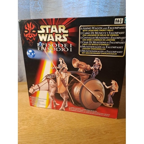 1060 - Star Wars Episode 1 Ammo Wagon And Falumpaset With Launching Energy Balls, Contents: 1 Vehicle, 1 Fa... 