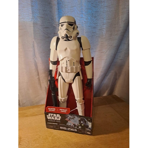 1072 - Star Wars Rogue One Big-Figs Stormtrooper, Star Wars Rogue One Big-Figs Stormtrooper Blaster Include... 