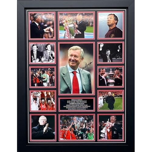 1700 - Alex Ferguson Signed And Frmed Manchester United Display Coa