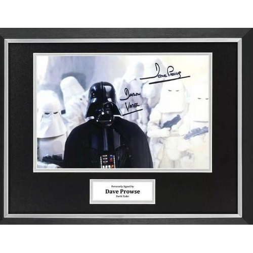 1791 - David Prowse Signed And Framed Star Wars Display Certificate of Aucthenticity