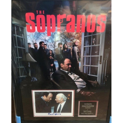 1798 - Burt Young Signed And Framed The Sopranos Display Certificate of Aucthenticity