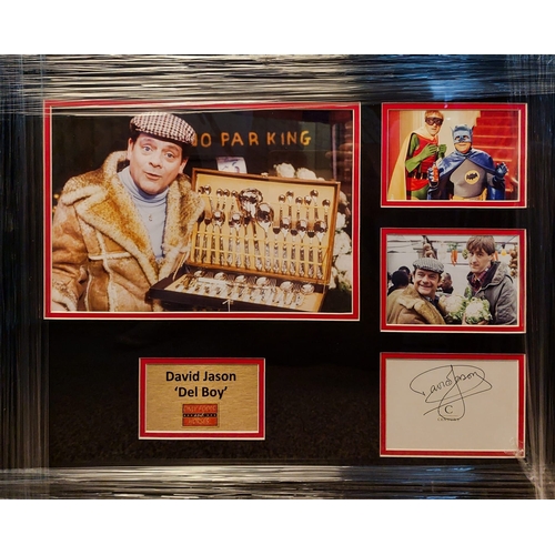 1814 - David Jason Signed And Framed Only Fools And Horses Display Certificate of Aucthenticity