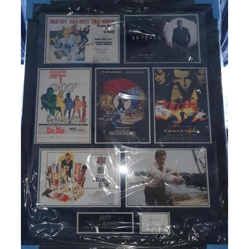 1822 - Roger Moore Signed And Framed James Bond 007 Display Coa