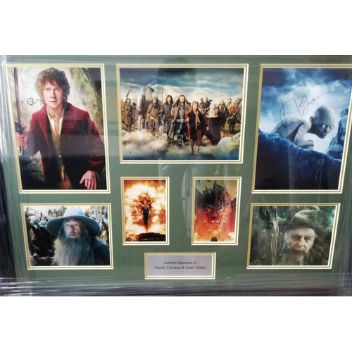 1821 - Martin Freeman And Andi Serks Signed And Framed The Hobbit Display Coa