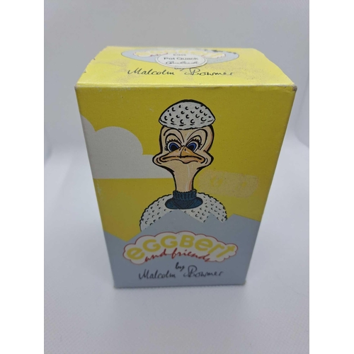 872 - 3 x Eggbert Collectible Boxed. Eggbert Pot Quack, Eggbert Eggcess Bagage, Eggbert Scorpio.