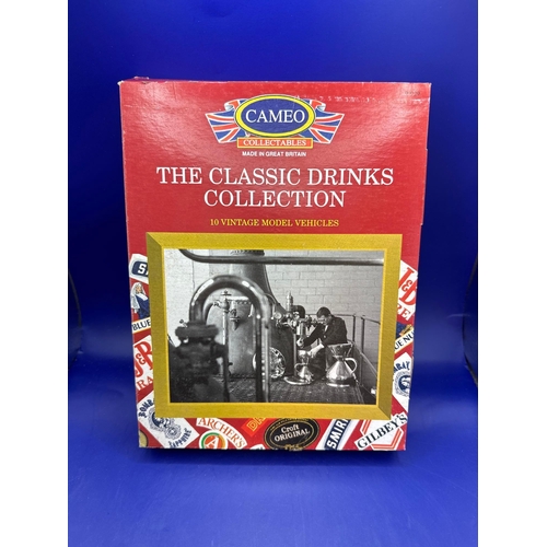 112 - Cameo Collectibles, the classics, drink collection, 10 vintage model vehicles #99729