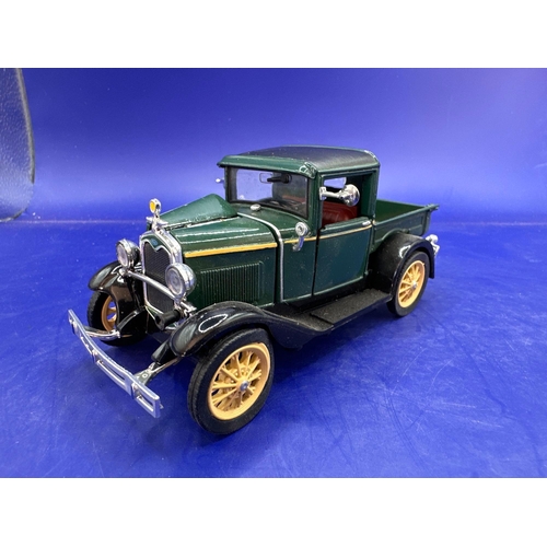 115 - 3 x Vintage Vehicle Diecasts. Ford model a 1931 made in China, Ford motor company, trademarks and a ... 