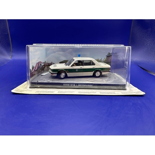 12 - James Bond Scale Diecast, Unopened Bubble Card. BMW 516 Police Car. Octopussy