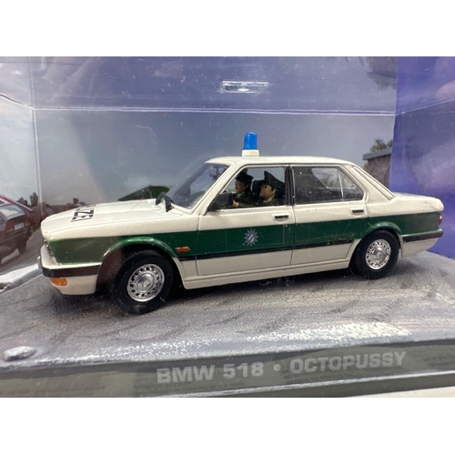 12 - James Bond Scale Diecast, Unopened Bubble Card. BMW 516 Police Car. Octopussy