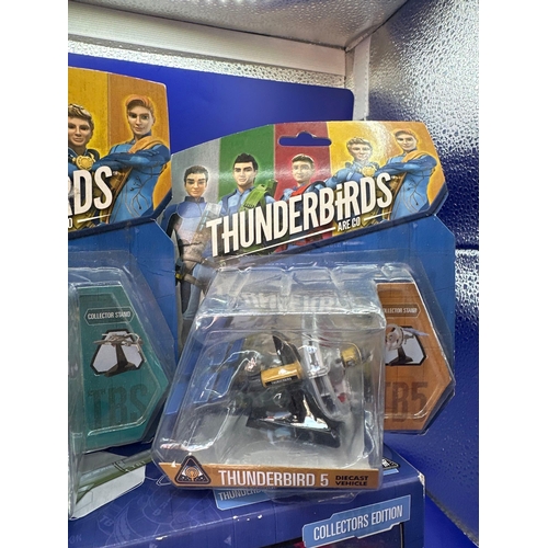 124 - Thunderbirds diecast vehicles manufactured by Tony company includes Thunderbird, S. Thunderbird, fiv... 