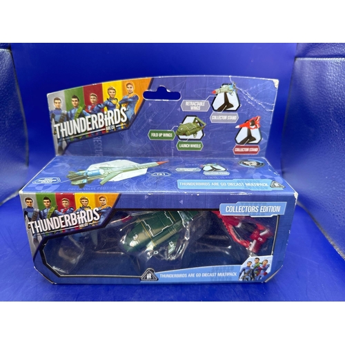 124 - Thunderbirds diecast vehicles manufactured by Tony company includes Thunderbird, S. Thunderbird, fiv... 