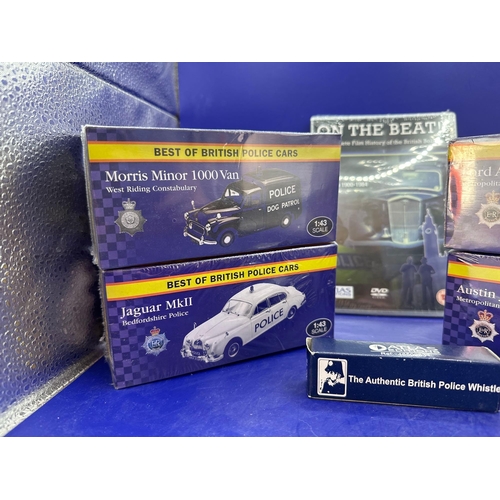 127 - Atlas additions for Car Seats includes DVD and authentic British police whistle. Vehicles include Mo... 