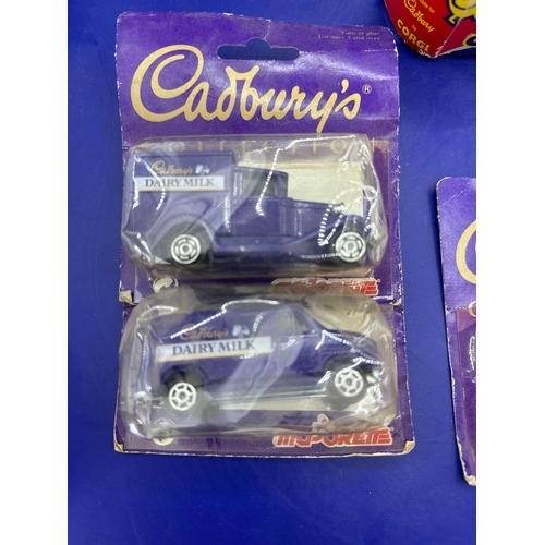 129 - 5 x Cadbury diecast for majorette one corgi