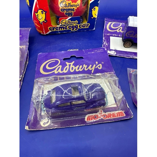 129 - 5 x Cadbury diecast for majorette one corgi