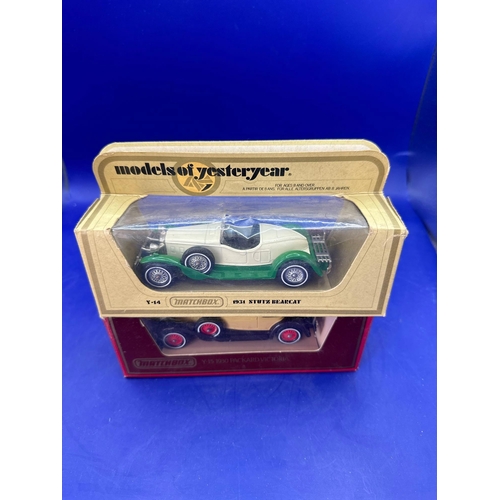 140 - 3 x Matchbox models of the yesteryear Y 19, 1935 Auburn 852, Y 14 1931 Stutz Bearcat, why 15 Packard... 