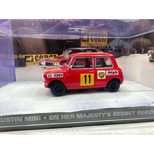 15 - James Bond Scale Diecast, Unopened Bubble Card. Austin Mini. On Her Majestys Secret Service.