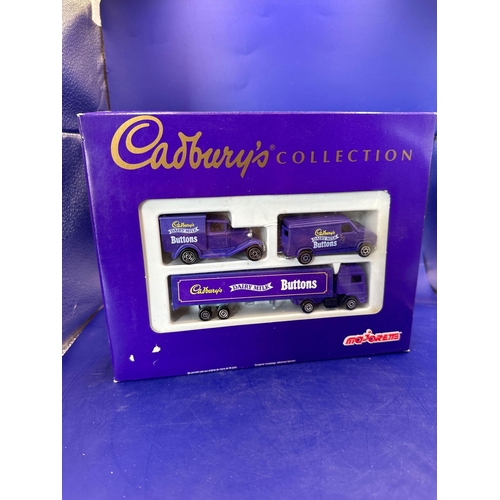 167 - MAJORETTE Cadburys three vehicle collection