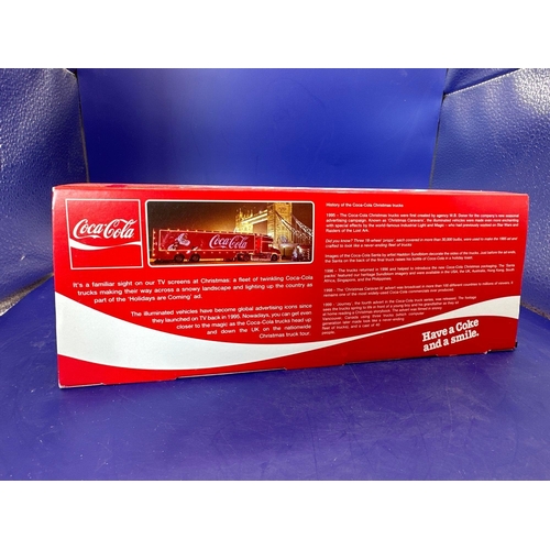 174 - Oxford diecast Coca-Cola Christmas truck. The holidays are coming Scania T Cab Coca-Cola Christmas t... 