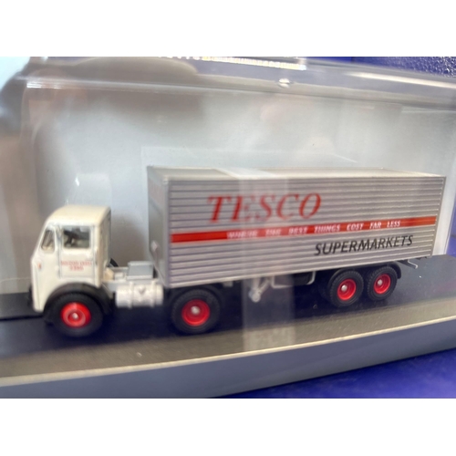 176 - Oxford, diecast scale, one: 76 Tescos supermarkets, Oxford, haulage, Leyland octopus. #76LO001