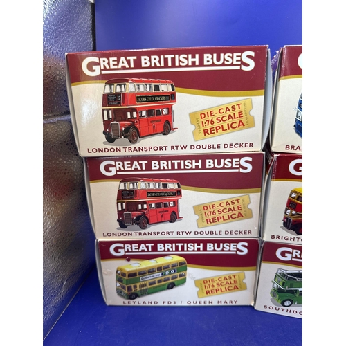 181 - Atlas addition, great British buses 1:76 scale replica. London, transport, RTW, double-decker, Bradf... 