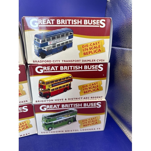 181 - Atlas addition, great British buses 1:76 scale replica. London, transport, RTW, double-decker, Bradf... 