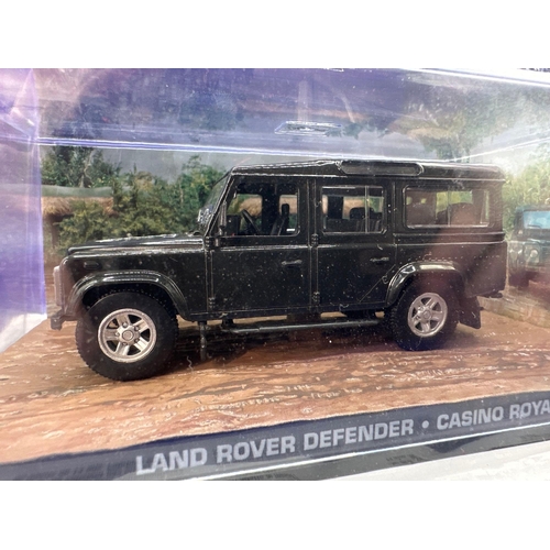 23 - James Bond Scale Diecast, Unopened Bubble Card. Land Rover Defender, Casino Royale