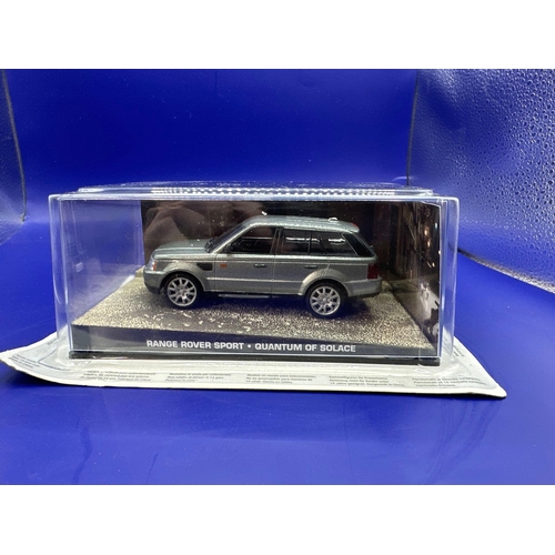 3 - James Bond Scale Diecast, Unopened Bubble Card. Range Rover Sport, Quantum Of Solace