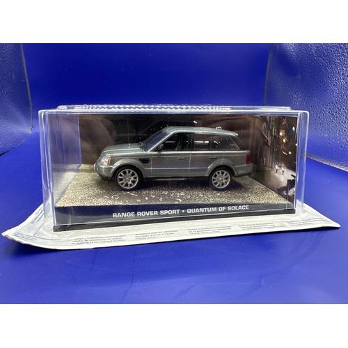 3 - James Bond Scale Diecast, Unopened Bubble Card. Range Rover Sport, Quantum Of Solace