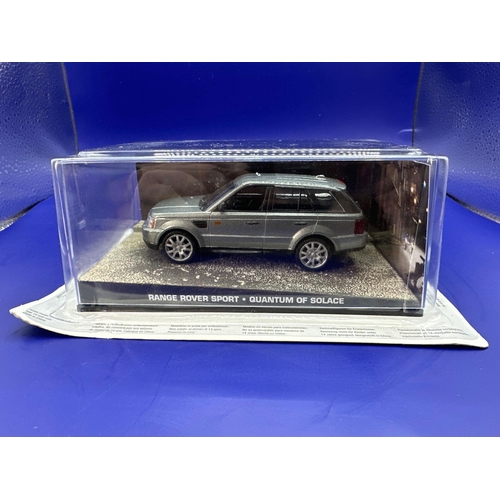 3 - James Bond Scale Diecast, Unopened Bubble Card. Range Rover Sport, Quantum Of Solace