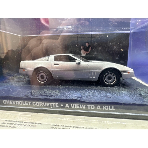 37 - James Bond Scale Diecast, Unopened Bubble Card. Chevrolet Corvette, A view to Kill