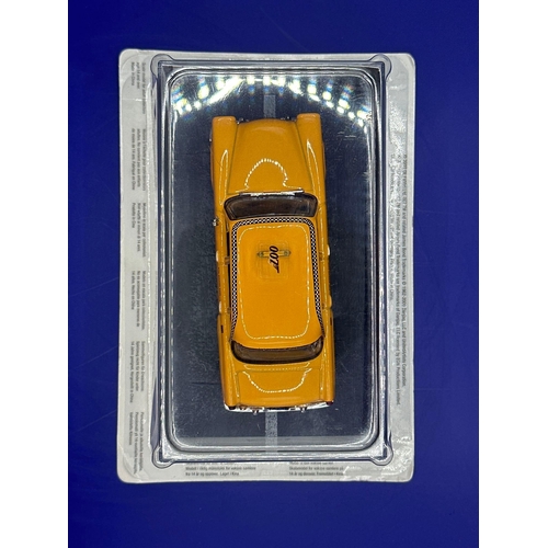 4 - James Bond Scale Diecast, Unopened Bubble Card. Checker Marathon Taxi. Live And Let Die