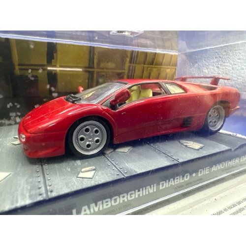 42 - James Bond Scale Diecast, Unopened Bubble Card. Lamborghini Diablo, Die Another Day