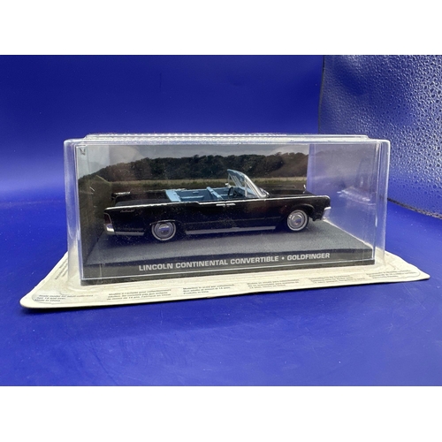 44 - James Bond Scale Diecast, Unopened Bubble Card. Lincoln Continental Convertible, Goldfinger.