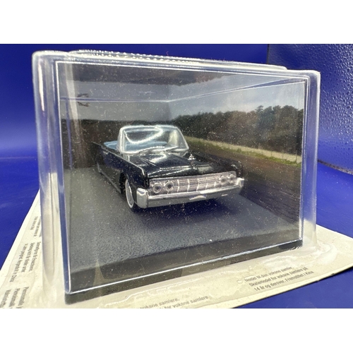 44 - James Bond Scale Diecast, Unopened Bubble Card. Lincoln Continental Convertible, Goldfinger.