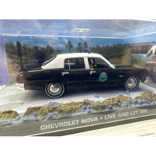 48 - James Bond Scale Diecast, Unopened Bubble Card. Chevrolet Nova, Live and let Die