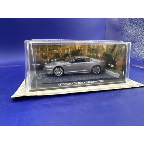 66 - James Bond Scale Diecast, Unopened Bubble Card. Aston, Martin DBS, Casino, Royale