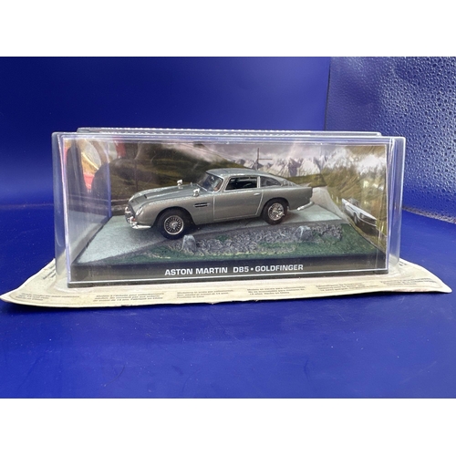 67 - James Bond Scale Diecast, Unopened Bubble Card. Aston Martin DB5 Goldfinger