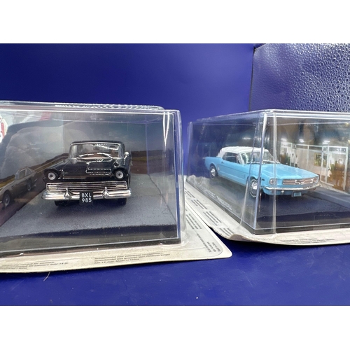 70 - 2 x James Bond Scale Diecast, Unopened Bubble Card. Ford Fairlane and Ford mustang convertible from ... 