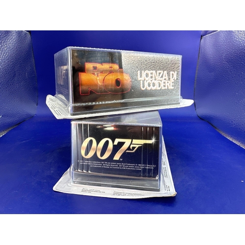 76 - 2x James Bond Scale Diecast, Unopened Bubble Card. Ford console and Austin 855 Cambridge mark II fro... 