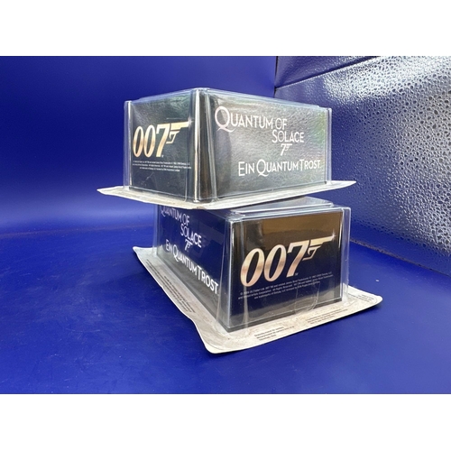 77 - 2x James Bond Scale Diecast, Unopened Bubble Card. Ford KA and Alfa Romeo 159 from quantum of solace... 